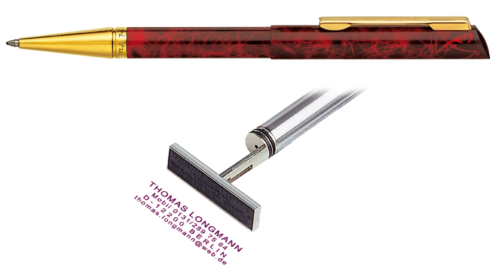 Шариковая ручка со штампом Heri 3089 M