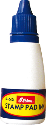 Штемпельная краска на водной основе Shiny S-63 синего цвета